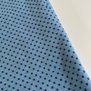 Blue fabric remnant - designer upholstery weight -2.5 yards